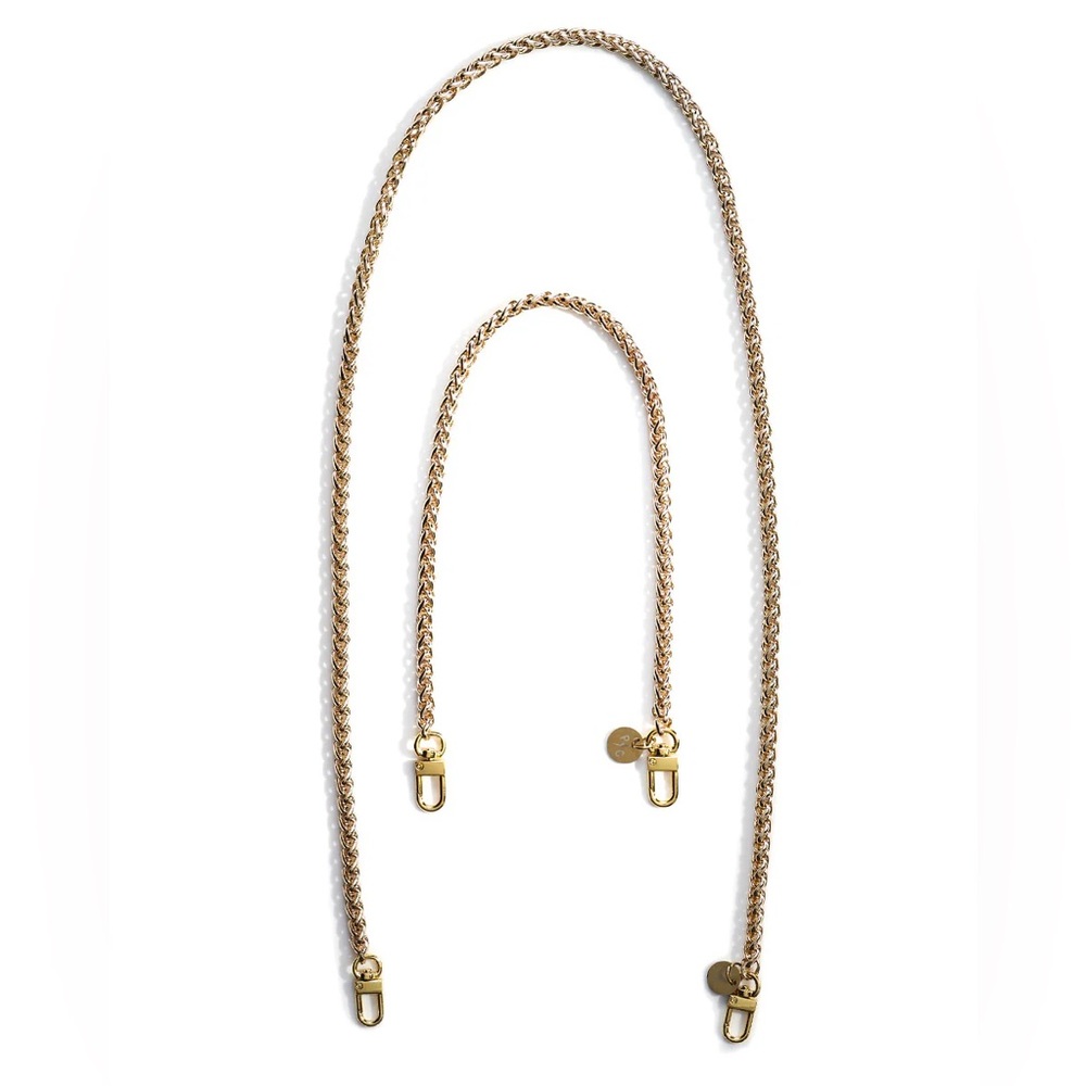 Pretty Connected Nikki Gold-tone Chain Long Strap Multi-Use Necklace Crossbody